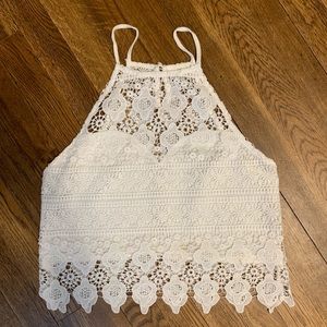 Acemi white lace tank.